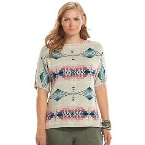 Chaps Southwestern Tribal Top